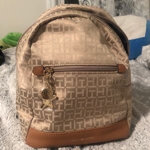NWT beige Tommy Hilfiger small backpack